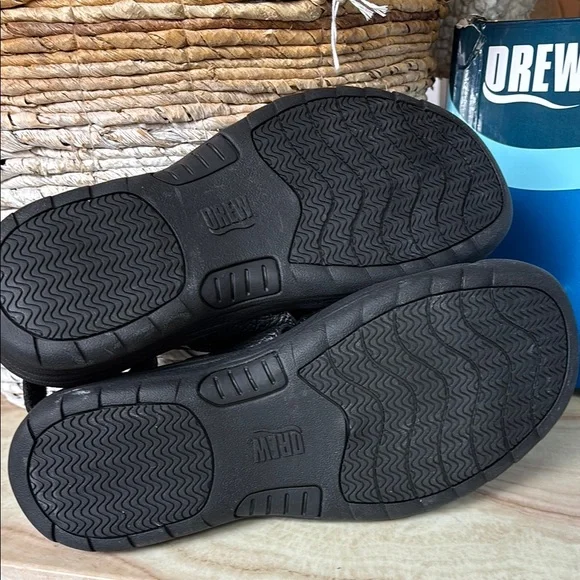 DREW Barcelona Black Slip-On adjustable sandal closed toe  display picture 3